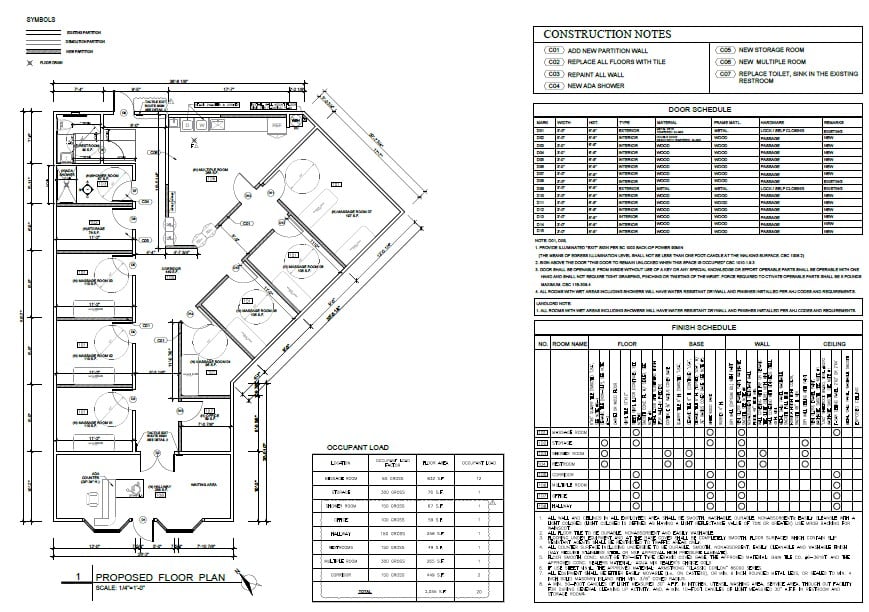 Spa Tenant Improvement — Design